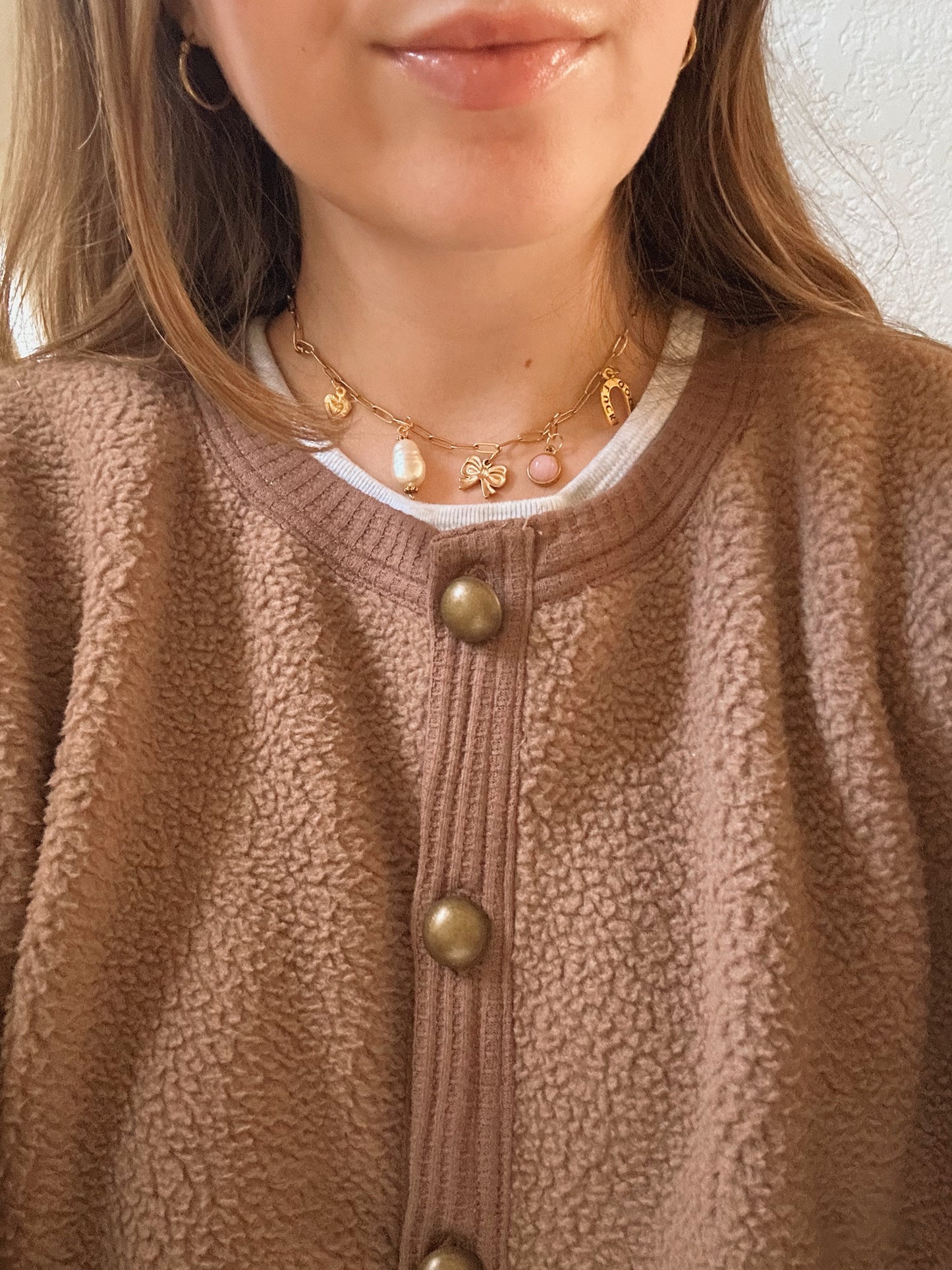 Good Luck Charm Necklace - 18k Gold Plated