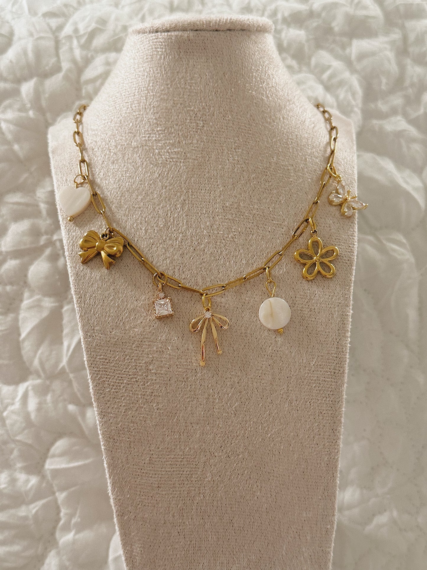 Dreamy Charm Necklace - 18k Gold Plated