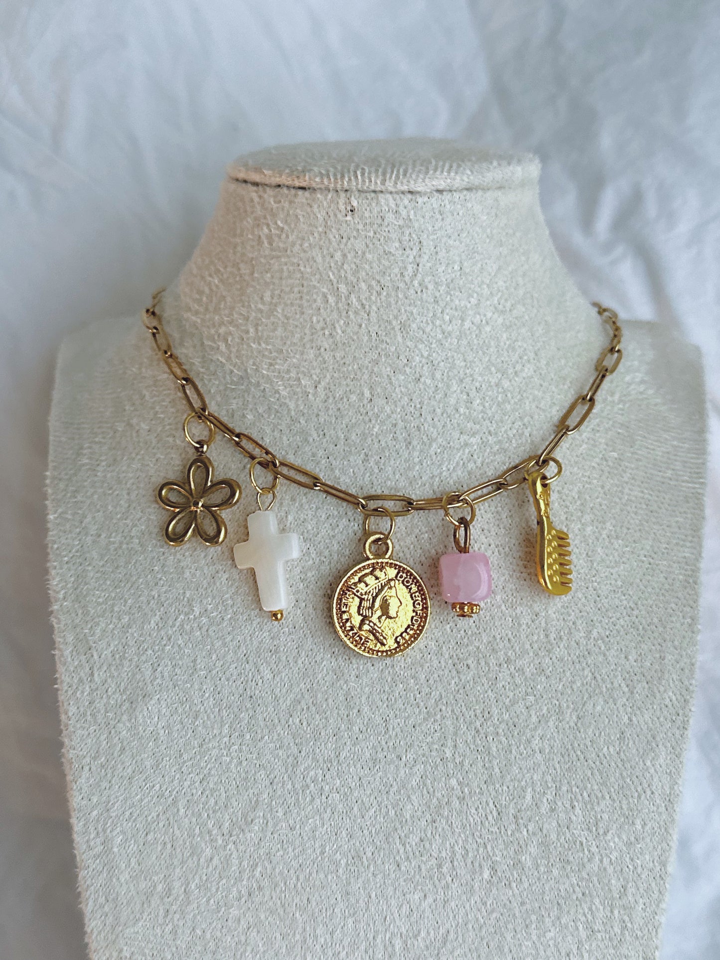 Trista's Favorite Charm Necklace - 18k Gold Plated