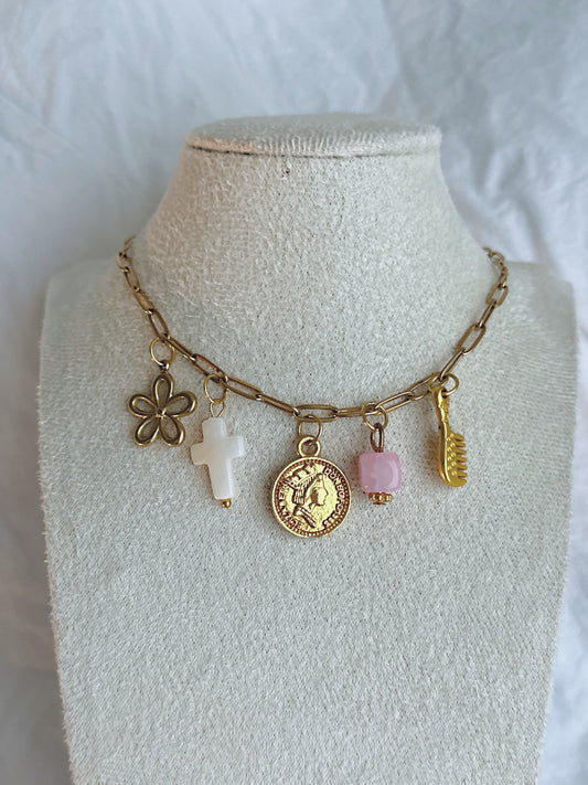 Trista's Favorite Charm Necklace - 18k Gold Plated