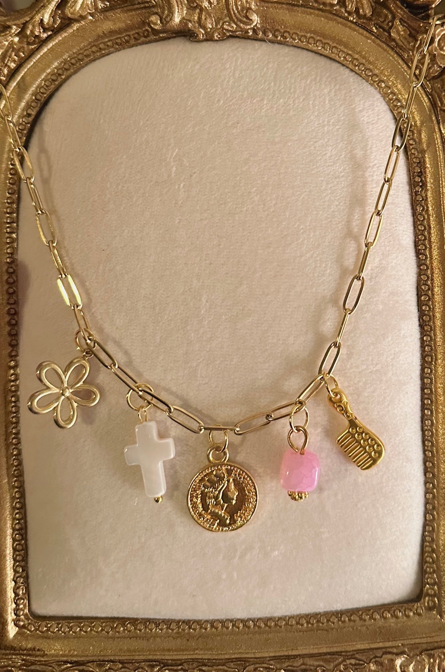 Trista's Favorite Charm Necklace - 18k Gold Plated