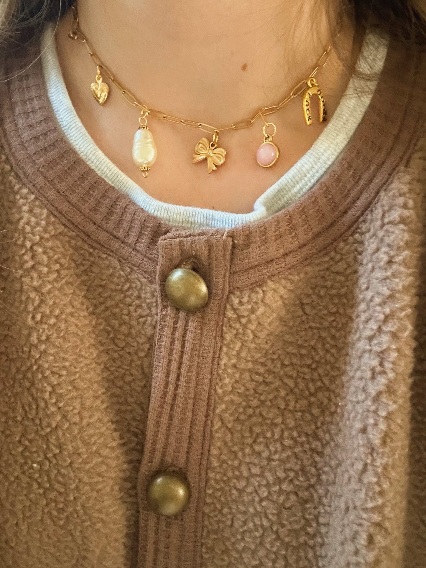 Good Luck Charm Necklace - 18k Gold Plated