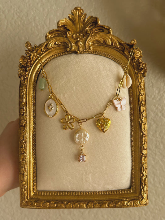 Fairytale Charm Necklace -18k Gold Plated